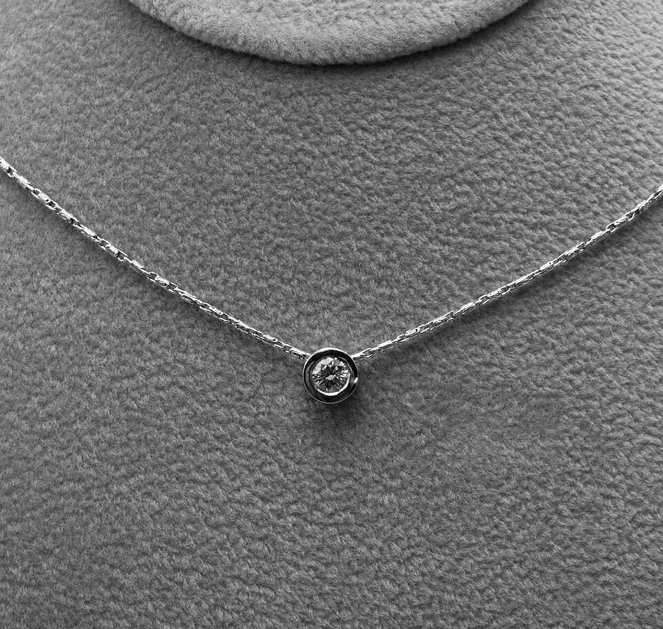 Bezel Set Diamond Pendant